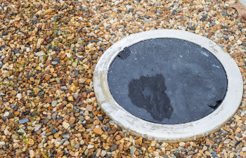 septic tank cover underground